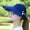 13# Dark Blue, variant on Wide Brim Sun Hat Women UV Protection Beach Cap with Ponytail Hole, Foldable Summer Sun Visor for Outdoor Travel