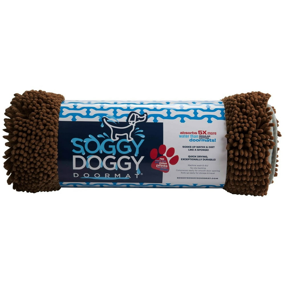 Soggy Doggy Productions Soggy Doggy Pet Door Mat, Dark Chocolate