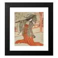 thumbnail image 2 of Yashima Gakutei 12x13 Black Modern Framed Museum Art Print Titled - The Dancer Gio (Late 1820s), 2 of 5