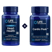 Life Extension Heart Health Shelf Stable Probiotic 2.5 Billion CFU - Dual-Action Cellular Support Heart Muscle Cells, Cardio Bundle Peak - 60+ 120 Capsules