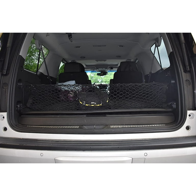 Eaccessories ea Trunk Organizer Cargo Net for Cadillac Escalade 2015-2023 – Envelope Style Cargo Net for SUV - Premium Mesh Car Trunk Organizer