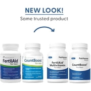 FertilAid for Men and Countboost Combo Fertility Supplements (1 Month Supply)