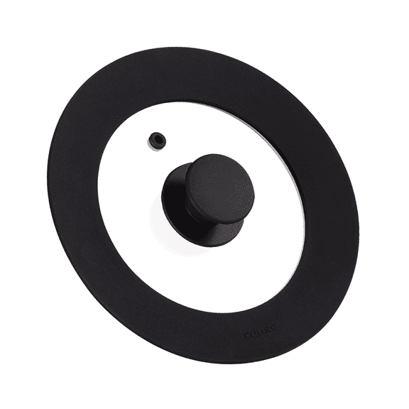 CAROTE Universal Silicone Lid for Pots and Pans - Heat Resistant, 6 to 8 inch, Black