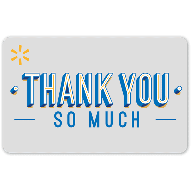 Thank You So Much Walmart Gift Card Walmart Com Walmart Com Thank You So Much Walmart Gift Card Walmart Com Walmart Com