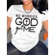 thumbnail image 1 of Camiseta de cuello redondo con estampado de letras, informal, de manga corta para primavera y verano, ideal para adultos, hombres, mujeres, adolescentes, jóvenes., 1 of 6