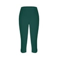 thumbnail image 3 of Hvyesh Women Capri Leggings 2025 Summer Capris Knee Length Crop Pants Trendy Lightweight Ladies Clothing, 3 of 6