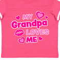 thumbnail image 4 of Inktastic My Grandpa Loves Me with Hearts and Kiss Boys or Girls Toddler T-Shirt, 4 of 5