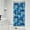 Blue Geometric Pattern, variant on Black Beige Checkerboard Checkered Pattern Shower Curtain 36"x72" ,Bathroom Decorative Shower Curtains Set with 12 Hooks,Modern Waterproof Washable Shower Curtain