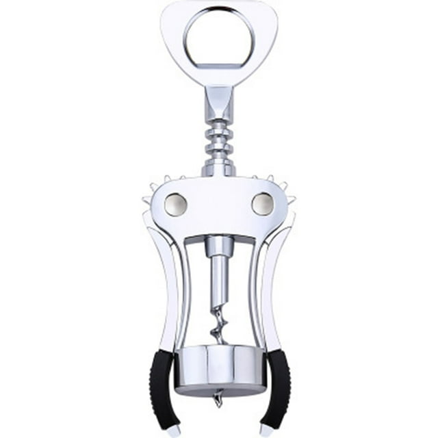 Sacacorchos de ala de acero inoxidable, abridor de vino, sacacorchos para camareros, sacacorchos y tapas de cerveza, abridor de botellas utilizado en cocina, restaurante, castillo y bares