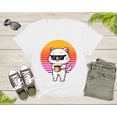 thumbnail image 4 of Cool Cat Kitten Kitty Animal with Sunglasses Holds Coffee T-Shirt Retro Cat Kitten Shirt for Men Women Kids Boys Girls Teens Graphic Tshirt, 4 of 8