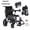 Black+ Gray + Aluminium Alloy + ABS, variant on Lightweight Electric Wheelchair for Adults & Seniors - Ultralight 36lbs Foldable Power Wheelchairs, 264LBS Loading Capacity, 12-Mile Long Travel Range, All Terrain, With LED Light & Cup Holder   WL