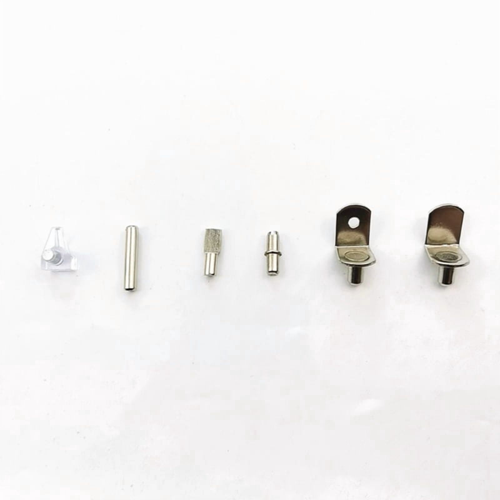 160pcs 6 Styles Cabinet Shelf Support Bracket Pegs Assortment Kit Furniture Bookcase Pins Clips Holder Hardware Tools for Shelf Holes on Cabinets