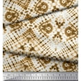 thumbnail image 3 of Soimoi Brown Polyester Crepe Fabric Animals Tie-Dye Printed Craft Fabric by The Yard 52 Inch Wide, 3 of 3