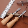 thumbnail image 3 of Bearachild Práctico biselador de bordes para manualidades de cuero, 1 unidad, cuchillo biselador, herramienta artesanal de corte artesanal con mango de Suministros de marroquinería Bearachild HA6156-00B, 3 of 6
