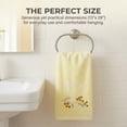 thumbnail image 2 of REGALWOVEN Pure Cotton Embroidered Hand Towels, 2 Pack Ultra Soft Absorbent Floral Bathroom Towels Quick Dry for Guest Room Vanity Yellow 29" x 13", 2 of 7