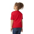 thumbnail image 4 of Gildan Toddler Heavy Cotton T-Shirt, Short Sleeve Taped Neck Shirt, Red Tee, Size 5T, 4 of 5