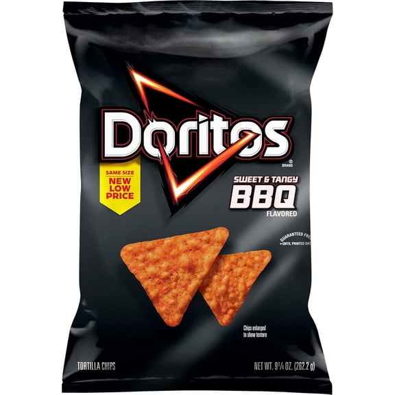 Doritos Tortilla Chips Sweet & Tangy BBQ, 9.25 Oz