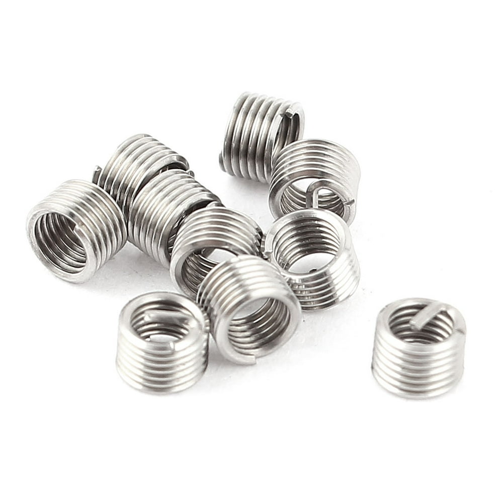 10Pcs 304 Stainless Steel Helicoil Wire Thread Repair Inserts M3 x 0