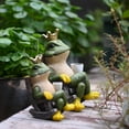 thumbnail image 6 of Desktop Decor,Drinking Coffee Frog With Crown Figurine Miniature Resin Craft For Garden Frog Decor Garden Statue Resin Animal Sculpture Ornament For Indoor Outdoor Home Patio Yard, 6 of 9
