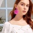 thumbnail image 3 of 2 pares de pendientes de rafia cuelgan pendientes de gota lindos pendientes de moda joyería de playa de verano para mujeres, 3 of 5