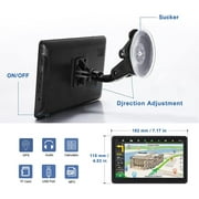 GPS Navigation for Car,7 Inch Touch Screen Car Navigation System, 8G 256M Voice Broadcast Navigation System,Support Speed and Red Light Warning