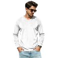 thumbnail image 6 of T Shirts for Man V Neck Long Sleeve Casual Basic Pullover Tee Soft Breathable Fabric V Neckline Regular Fit Tops, 6 of 7