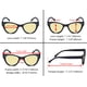 thumbnail image 3 of Gafas con filtro de luz azul Eyekepper para mujer Cat Eye +0,00, 3 of 5