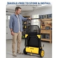 thumbnail image 3 of GARVEE 26 in Push Lawn Sweeper,Wheel-Driven Manual Leaf & Grass Collector,7 cu ft Collection Bag,10-Position Height Adjustable, 3 of 8