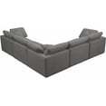 thumbnail image 3 of GREY Velvet Cloud 5C Modular Down Filled Reversible Sectional Soflex Modern, 3 of 5