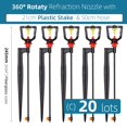 thumbnail image 1 of Rotating 360 Degrees Sprayer Refraction Mist Nozzles with Stakes Connector Gardens lawn Irrigation for 1/4'' Hose Sprinklers He Qiyong unisex, 1 of 2
