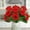 Red, variant on 2Pcs Artificial Bridal Bouquet - Realistic Watermelon Red Faux Flower Arrangement for Wedding Centerpiece, Long-lasting Simulation Floral Decor, Maintenance-Free Plastic Plants, 22x16cm