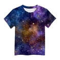 thumbnail image 4 of Hessimy Girls Short Sleeve T Shirts Kids Summer Oversized Tops Casual Crewneck Basic Tees,Relaxed Fit(Light Purple,4-5 Years ), 4 of 4