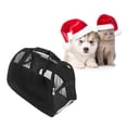 thumbnail image 3 of OULII 1Set Mesh Cat Carrier Black Shape for Pet Owners during Trips and Travel, 3 of 7