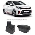 thumbnail image 5 of Center Console Armrest Storage Box with 3 USB Ports LED Ambient Light Dual Layer Adjustable Replacement for Kia Picanto, 5 of 5