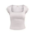 thumbnail image 5 of No Boundaries Portrait Neck Top with Cap Sleeves, Women's, 5 of 5