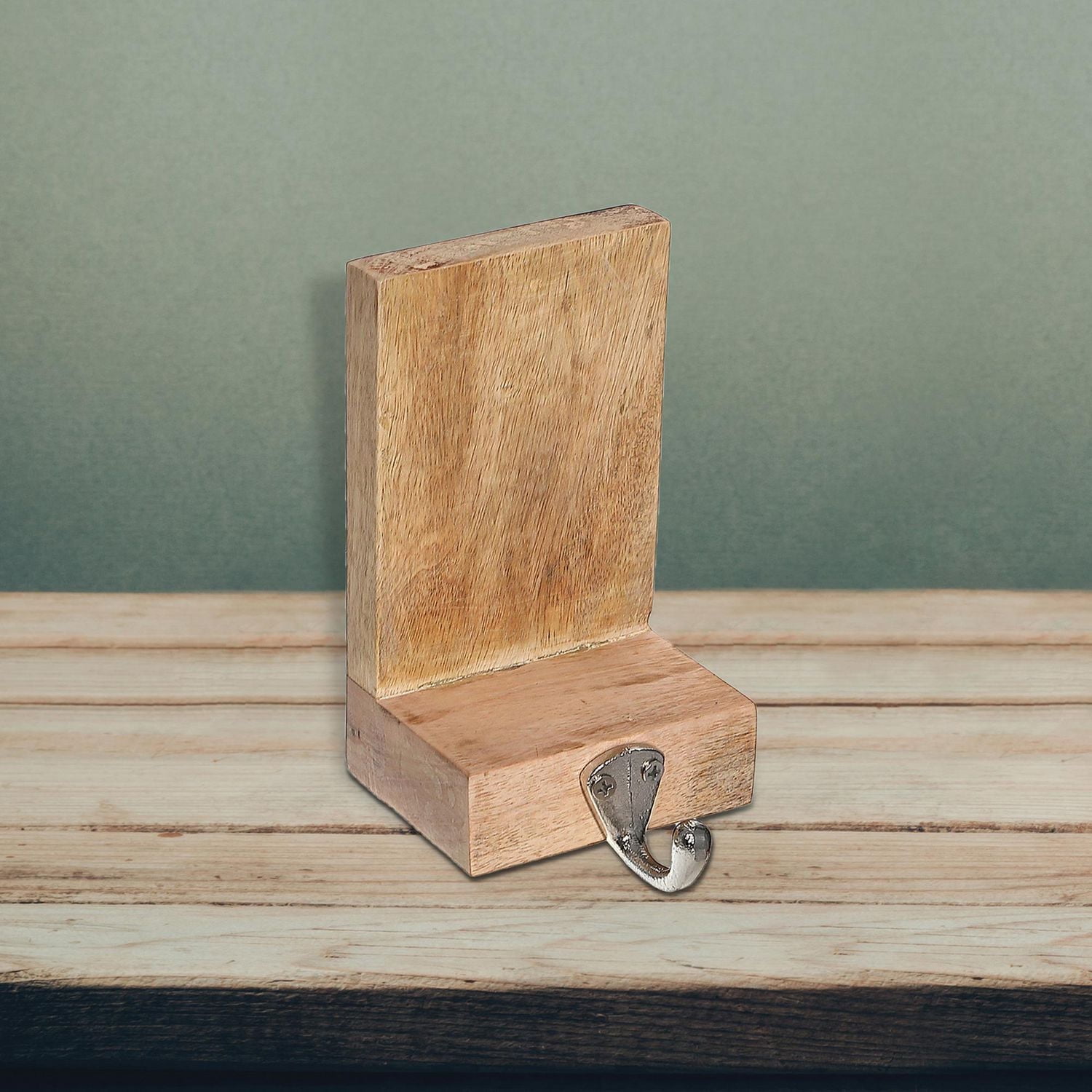 Christmas Natural Wood Stocking Holder