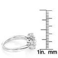 thumbnail image 3 of Ladies Diamond Cluster Rings: 14K Gold Diamond Flower Ring 1.3 Ctw (White Gold Size 8.5), 3 of 3