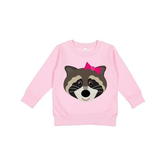 Inktastic Raccoon Girl Animal Toddler Sweatshirt