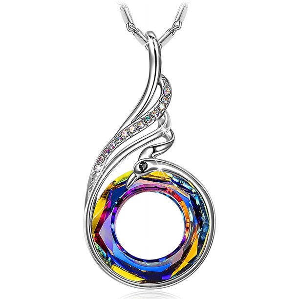 Collar Regalos para Mujer, Collar con Colgante Serie Phoenix, Cristales Austria, Día de San Valentín, Día de la Madre, Navidad, Cumpleaños, Joyas, Regalos para Ella/Esposa/Mamá/Novia