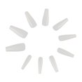 thumbnail image 2 of HLONK 500 Pcs Acrylic Natural False French Nail Tips with Case (10 Sizes White), 2 of 5