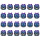 thumbnail image 5 of 24 Pieces Gable Box and Gift Wrap Ribbon Party Treat Boxes 6.88x5x3.5 inchesBlue ribbon, 5 of 5