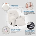 thumbnail image 4 of CHOK 2024 Housse Extensible pour Fauteuil Inclinable en Spandex Jacquard 1 Pce Bleu Marine, 4 of 7