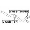 thumbnail image 2 of Febest REAR STABILIZER BAR BUSHING D20.7 # VWSB-T5R OEM 7H0511413A, 2 of 2