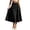 Black, variant on High Waisted Casual Skirt for Corset Skirt L