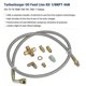 thumbnail image 2 of Universal Turbo Oil Feed Line Oil Return Line Oil Drain Line Kit 1/8 NPT 4AN T3 T4 T3/T4 T04E T70 T, 2 of 5