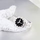 thumbnail image 3 of Anillo con forma de reloj para pareja, elegante y creativo, para fiesta, cumpleaños, boda, promesa, joyería, decoración, regalo, talla 9 (plata), 3 of 6
