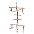 thumbnail image 1 of Parrot Chewing Toy,White Wood Bird Parrot Bird Cage Toy Parrot Hanging Swing Enhanced Features, 1 of 8