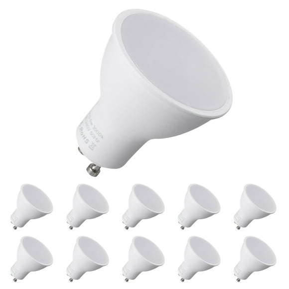 6W GU10 LED Bulb Lamp 60W Halogen Lamp Replacement 3000k Warm White 550 Lumen 120°