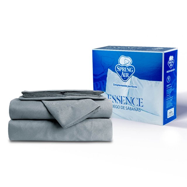 JGO DE SABANAS ESSENCE GRIS KING SIZE Atlas del Descanso Spring Air Essence