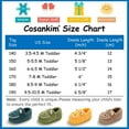 thumbnail image 6 of MUCHENGGIFT Baby Toddler Boys Girls House Slipper Non Skid Fuzzy Cartoon Dinosaur Kids Indoor Bedroom Shoes, 6 of 6